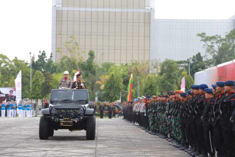 Kapolda Riau, Irjen Pol Mohammad Iqbal Pimpin Apel Peringatan Hari Bhayangkara ke 77