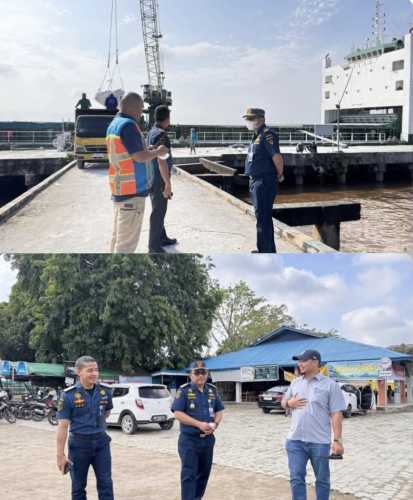Riky Armadi Dampingi KSOP Tembilahan Awasi Bongkar Muat Kapal Kargo, Tegaskan Komitmen Pelindo Jaga Keselamatan dan Kelancaran Operasional Pelabuhan