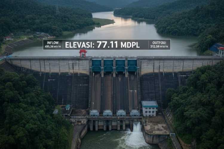 Warga Kampar Diminta Tenang, Kondisi Waduk PLTA Koto Panjang Terkendali