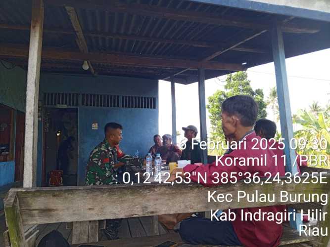 Warga Menungal Jaya Peduli Keamanan, Babinsa: 