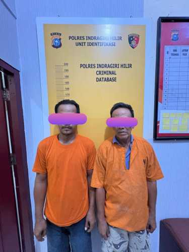 Polsek Pelangiran Ungkap Peredaran Sabu, Dua Petani Ditangkap