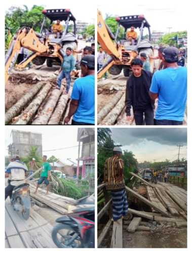 Jembatan Kayu yang Tak Pernah Usai,Cerita Warga Kotabaru Seberida Menantikan Infrastruktur Layak