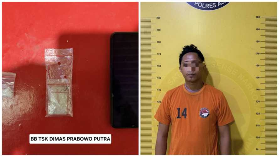 Gagal Kabur Pengedar Sabu Diamankan Sat Res Narkoba Polres Asahan