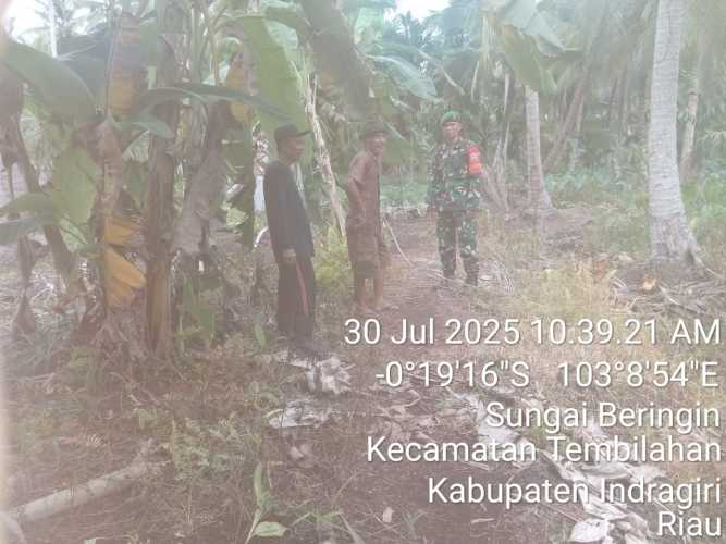 Babinsa Sertu Jondri: Garda Terdepan Pencegahan Karhutla di Sungai Beringin