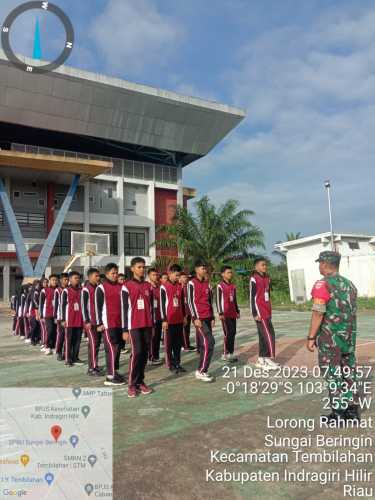 Sertu M.Yasin Laksanakan  Pembinaan OSIS SMK1 Tembilahan