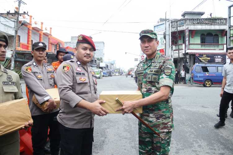 Dandim 0208 Asahan, Bupati dan  Kapolres Batu Bara Tinjau Pos Pengamanan Ops Ketupat Toba 2025