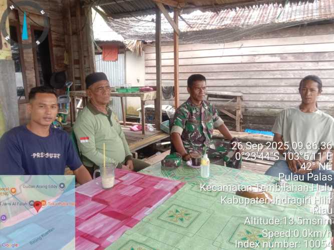 Danposramil 01/Tembilahan Gelar Komunikasi Kependudukan di Jumat Berkah
