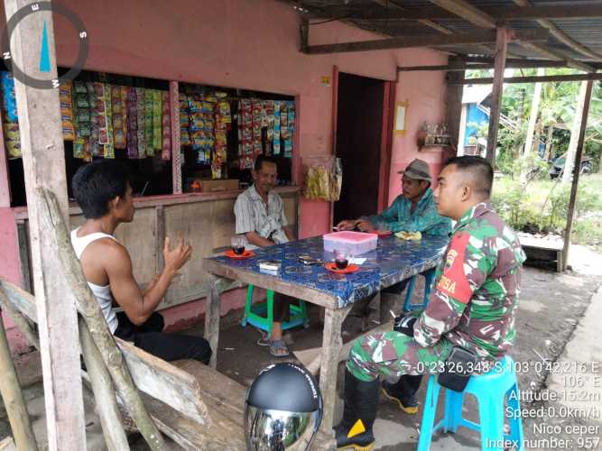 Dalam Upaya Ketahanan Pangan,Kopda Nico Musyawarah dengan Kelompok Tani