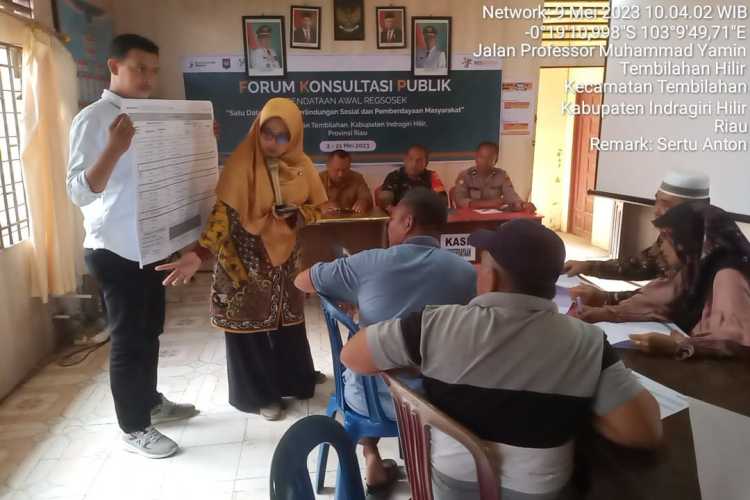 Babinsa Tembilahan Hilir Lanjutkan Rapat Regsosek