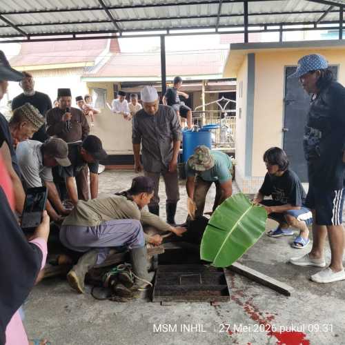 Surau At-Tawab Gunung Daek Sembelih 6 Lembu dan Tiga Ekor Kambing