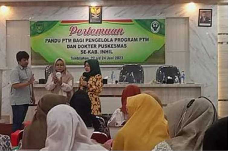 Dinkes Inhil Membuka Pandu PTM dan Dokter Puskesmas Se- Inhil