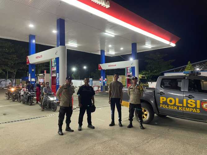 Polsek Kempas Intensifkan Patroli Malam hari, Jelang Pilkada Serentak 2024.