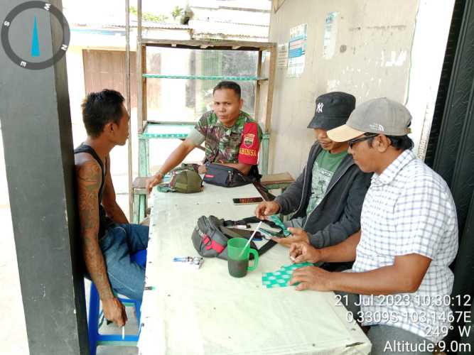 Serda Ronal Manalu Komsos Bersama Warga