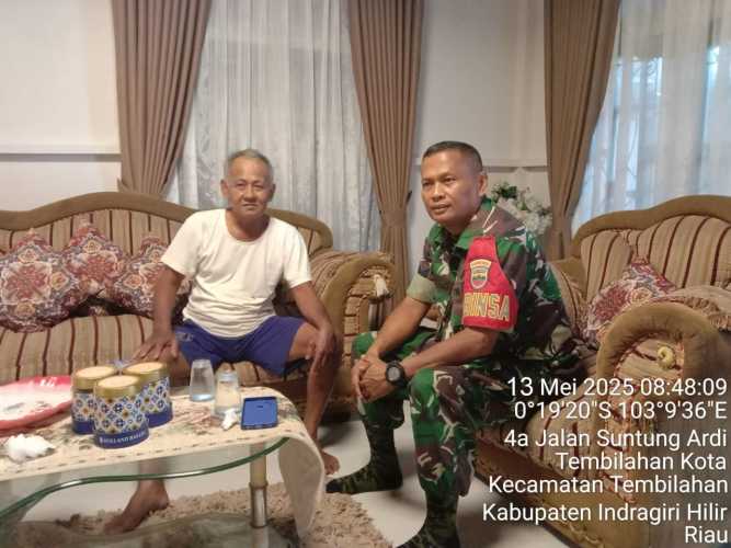 Babinsa Koramil 01/Tembilahan Lakukan Penyuluhan Waspadai Kebakaran Akibat Korsleting Listrik