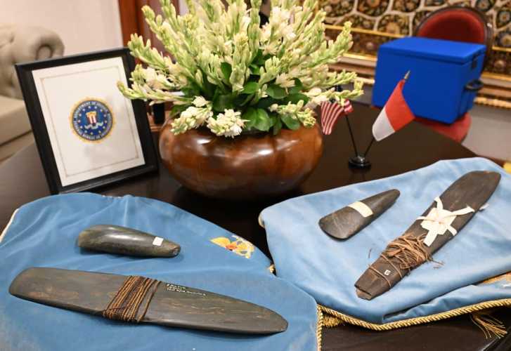 Presiden Prabowo Terima Kunjungan Direktur FBI, Indonesia Perkuat Kerja Sama Repatriasi Artefak Budaya