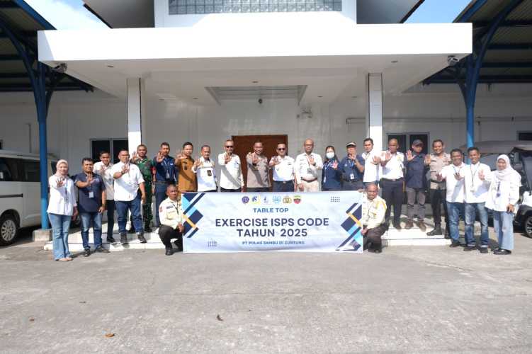 Gelar Exercise Table Top, PT Pulau Sambu Uji SOP Keamanan Pelabuhan