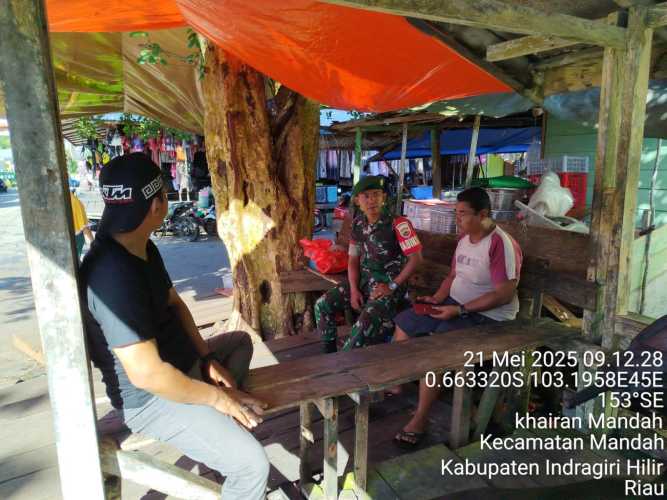 Babinsa Koramil 08/Mandah Tingkatkan Sinergi dengan Warga Binaan melalui Komsos Rutin