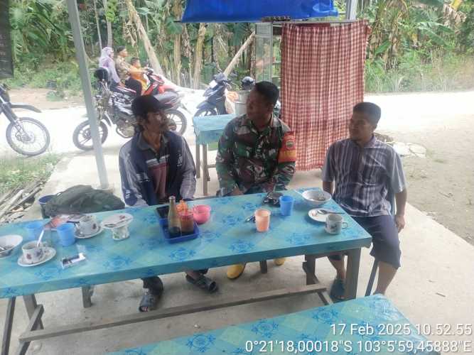 Babinsa Sungai Dusun Optimalkan Kesadaran Akan Kesehatan