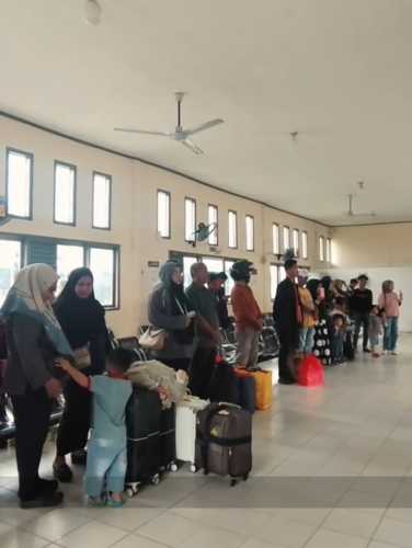 Pelindo Tembilahan Perketat Pengaturan dan Persiapan Penumpang Menuju Pintu Keluar Terminal