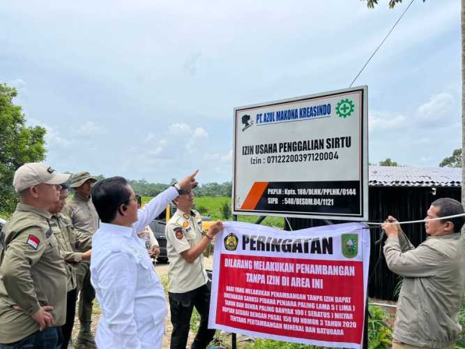 Pemprov Riau Temukan Praktik Galian C Ilegal Milik PT Azul Makona Kreasindo di Kampar