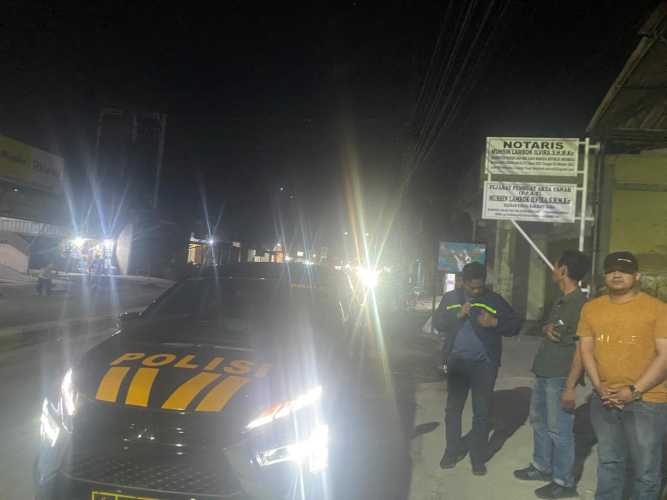 Personil Polsek Labuhan Ruku Laksanakan Patroli Malam untuk Ciptakan Kamtibmas yang Aman