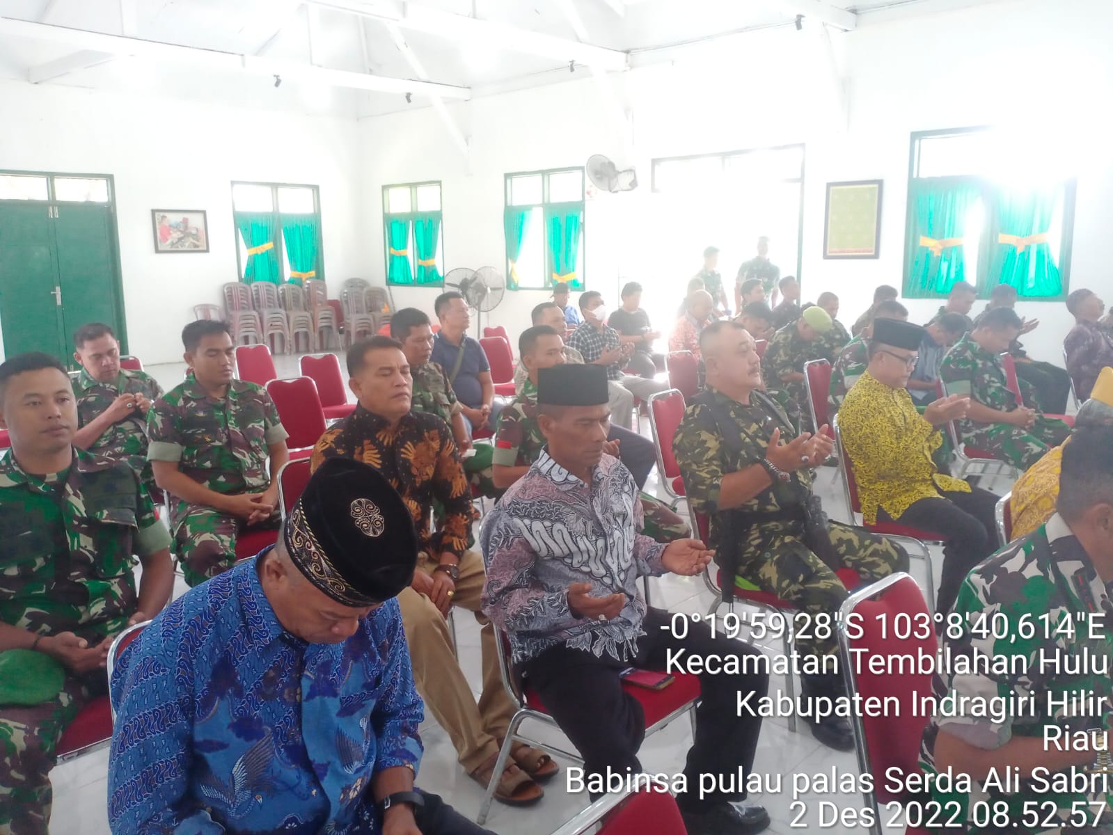 Serda Ali Sabri Bersama KBT Terima Pembekalan di Aula Kodim 0314/inhil