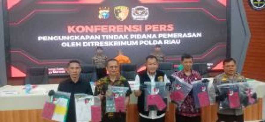 Polda Riau Tangkap Ketua Ormas Diduga Peras Perusahaan Rp150 Juta