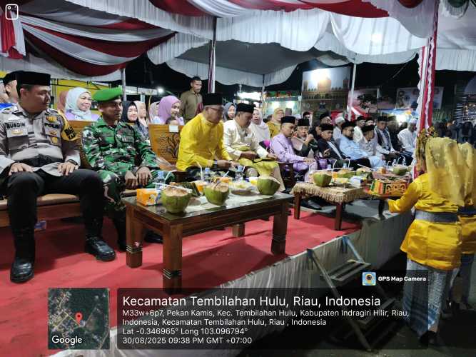 Serka Masri Wakili Danramil Hadiri Pembukaan STQ Tembilahan Hulu 2025