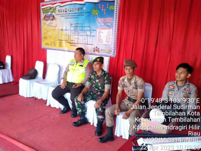 Serka Masri Laksanakan Pengamanan Pos Lebaran