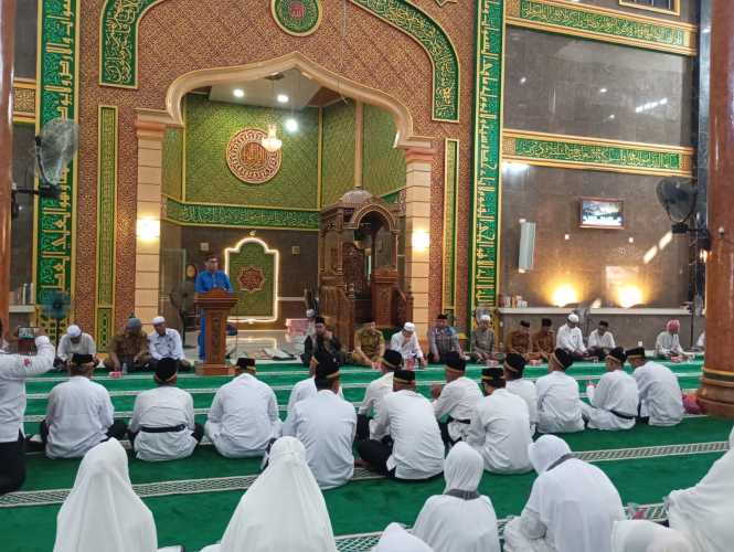Masjid Besar Jami' Kecamatan Reteh Menggelar Acara Pelepasan Calon Jamaah Haji 1446 H/2025 M