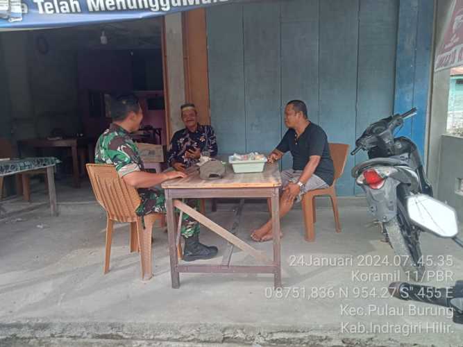 Sertu Wisnu Hartono Harapkan Masyarakat Jauhi Pelanggaran di Wilayah Hukum Pulau Burung