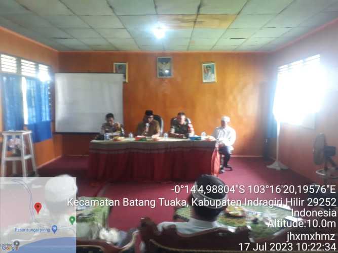 Dalam Rakor Kecamatan, Babinsa Mendukung Persiapan MTQ Ke - VII