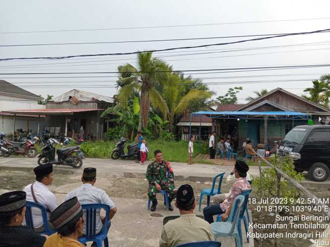 Sertu Deni Sutrisno Lawat Warga Meninggal