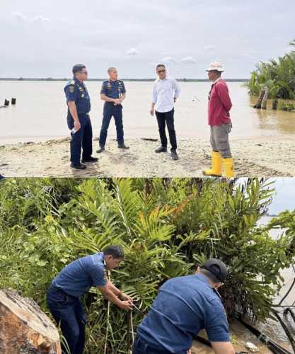 KSOP Kelas IV Tembilahan Lakukan Peninjauan Perairan di TUKS PT Nagamas Mitra Usaha