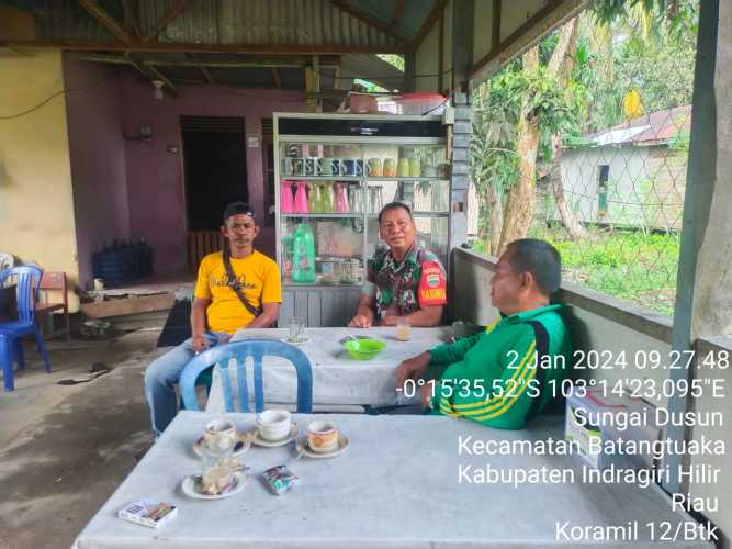 Babinsa Harapkan Dukungan Pemuda Dusun