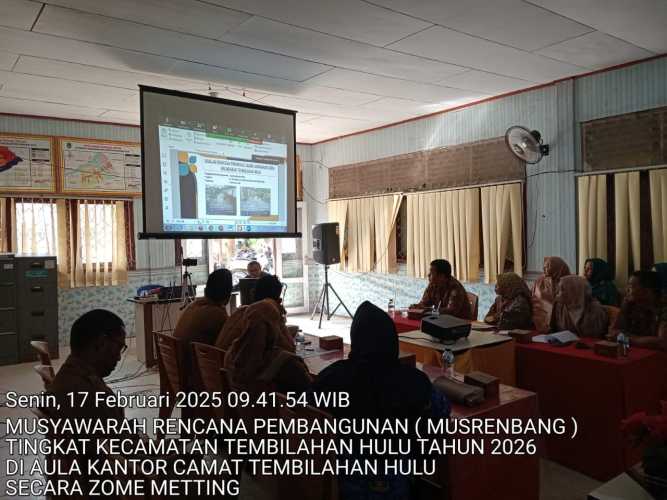 Kades Sungai Intan Sampaikan 5 Permohonan Dalam Musrenbang Kecamatan Tembilahan Hulu Tahun 2026