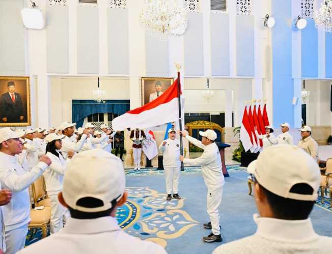 Presiden Prabowo Berangkatkan Kontingen Indonesia Menuju SEA Games Thailand 2025