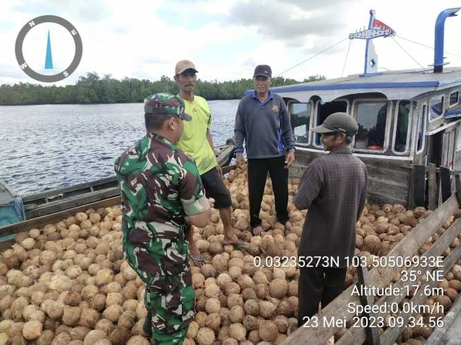 Babinsa Koordinasi dengan Pengumpul