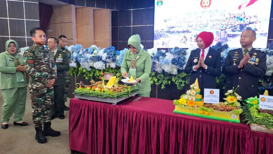Kodim 0314/Inhil Gelar Syukuran HUT TNI Ke-80 dengan Tema “TNI Prima – TNI Rakyat – Indonesia Maju”