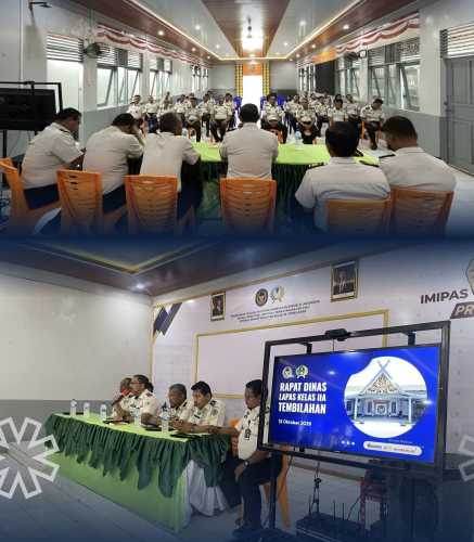 Perkuat Disiplin dan Keamanan, Kalapas Tembilahan Berikan Pengarahan dalam Rapat Dinas