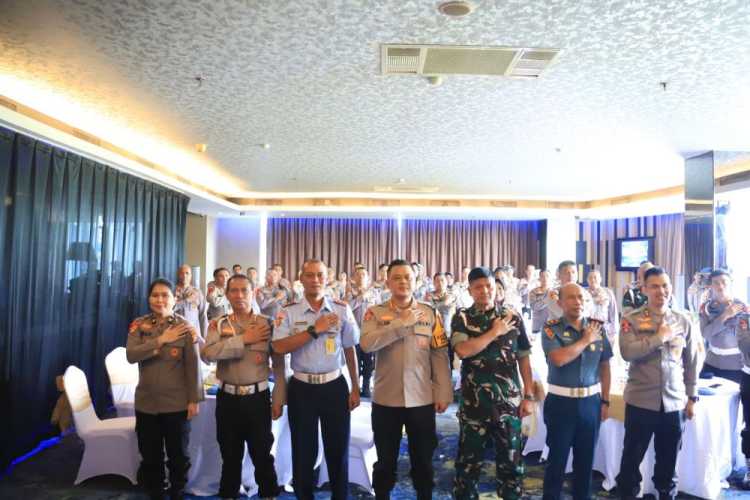 Propam Polda Riau dan Polisi Militer Tiga Matra Bahas Penanganan Jelang Pilkada Serentak