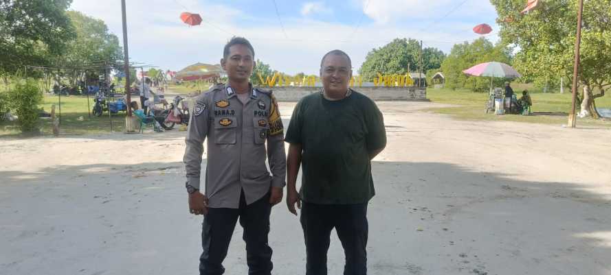 Personil Polsek Indrapura Laksanakan Monitoring dan Pengamanan Obyek Wisata Alam Pantai Datuk