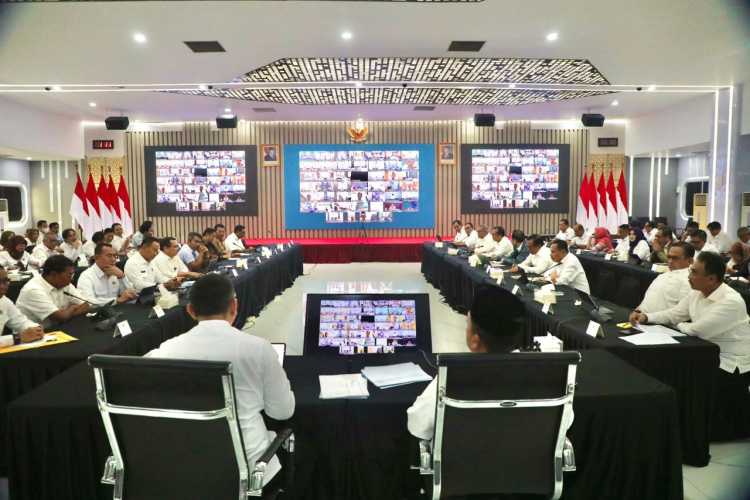 Gelar Rapim, Menteri ATR/Kepala BPN Minta Jajaran Matangkan Penyelarasan Data Jelang Penetapan LSD di 12 Provinsi