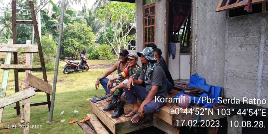 Babinsa Polakan Kesiapsiagaan Warga dalam Bencana