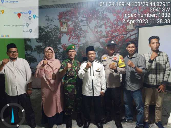 Serma H.Situmorang Hadiri Sidang Rapat Pleno Daftar Pemilih Pemilu 2024 Kecamatan Mandah