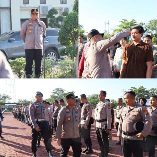 Wakapolres Rokan Hilir Pimpin Gaktibplin Bersama Sipropam, Tegakkan Disiplin Dan Profesionalisme Personel