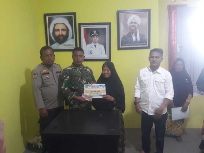 Serma Sasmito Bantu Penyaluran Dana Sosial