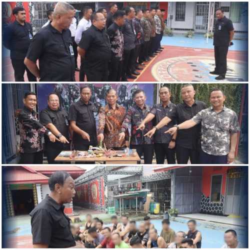 Deteksi Dini, Lapas Tembilahan Laksanakan Razia Berasma Tim Bintorwasdal Kanwil Ditjenpas Riau