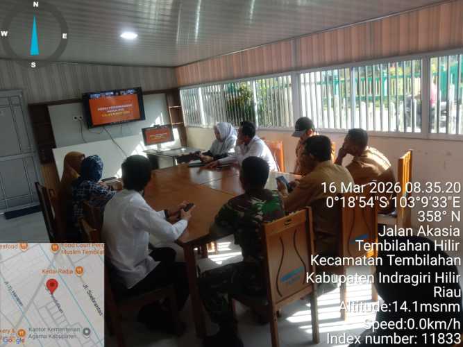 Danposramil 01/Tembilahan Hadiri Rakor TPID Bahas Kesiapan Idul Fitri 1447 H di Inhil