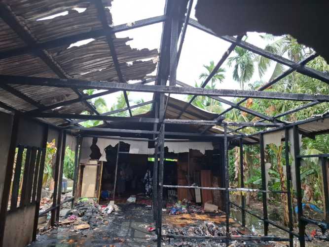 Api Mengamuk, Rumah di Kuala Sebatu Terbakar